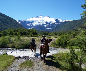 ventisquero negro, pampa linda, cabalgatas, tronador, glaciares