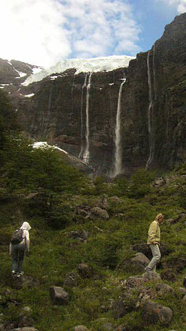 glaciar Casta&ntilde;o Overa, pampa linda, caminatas, tronador, glaciares