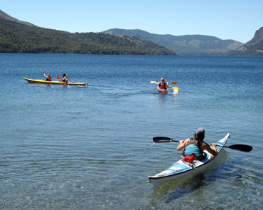 actividades recreativas, kayak, tronador, pampa linda